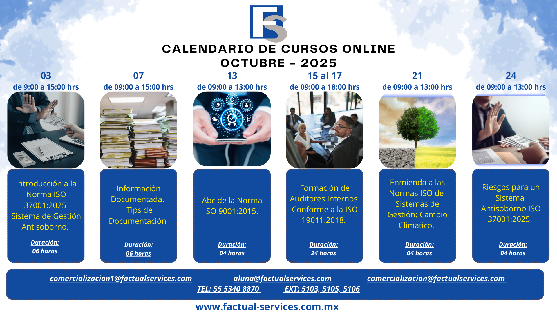 Calendario de Capacitación - Octubre 2025